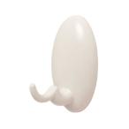 たまごフック2段 白熊 シロクマ C-12T-M-IV 粘着タイプ ベースサイズ：M アイボリー 1個