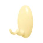 たまごフック2段 白熊 シロクマ C-12T-M-SOYE 粘着タイプ ベースサイズ：M ソフトイエロー 1個