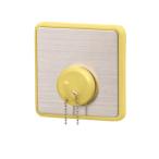 Ｒ形マグネット補助版 白熊 シロクマ C-480C-LL-MA コンクリートピン・木ネジタイプ ベースサイズ：LL マスタード 1個