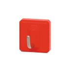 eフックS形 白熊 シロクマ C-5M-28XS-RE マグネットタイプ ベースサイズ：XS レッド 1個