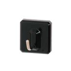 eフックS形 白熊 シロクマ C-5M-34XS-BL マグネットタイプ ベースサイズ：XS ブラック 1個