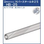 ハンガー Hバー パイプ φ25 ロイヤル Aニッケルサテンめっき HB-25 サイズ：φ25×1820mm (日時指定・代引不可)