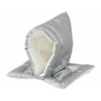 ショッピング防災頭巾 アイリスオーヤマ 防災頭巾 BZN-390L Lサイズ シルバー 日本防炎協会認定品