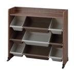 アイリスオーヤマ 天板付きキッズトイハウスラック TKTHR-39R ウォールナット