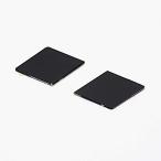 固定ガラス用アルミフレーム用カバーキャップ LAMP MP20EP60-05 ステンレス鋼 ブラック □27×25×ｔ0.5 2ヶ/セット品