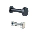 フック ピアレス 白熊 クローバ BB20-S25-bl サテンブラック 真鍮 1個