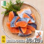 【送料別】国産 無塩 銀鮭 切り身 30g×10切 金華銀鮭 骨取り 冷凍 鮭 さけ 養殖 保存料不使用 国内加工 チャック袋入 化学調味料不使用【C配送：冷凍】