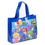 ビニールバッグ 男の子 女の子 スーパーマリオ チャーム付き キッズ プール トート ブルー MBS-1021A
