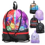 ポケモン ナップサック 男の子 女の子 キッズ プールバッグ 恐竜 トミカ アニア 巾着 スイム ブラック パープル