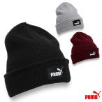 ニット帽 ビーニー ニットキャップ シンプル メンズ レディース ユニセックス ブラック プーマ グレー ESS ハイクラウン026410