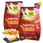 McCain 冷凍 スーパークリスプ スパイシー ポテト 650g 2袋セット / ストレートカット3/8