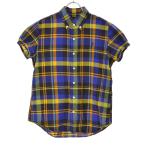 Gymphlex / ジムフレックス J-0645 チェック パフスリーブボタンダウン 半袖シャツ