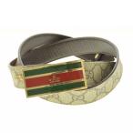 GUCCI / グッチ シェリーライン GGスプリーム ロゴバックル リバーシブル ベルト