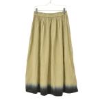 evam eva / エヴァムエヴァ 25SS E251T138 linen gradation skirt スカート