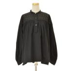 TOMORROWLAND / トゥモローランド 13-01-14-01203 ストレッチブロード ヨークギャザーブラウス 長袖ブラウス