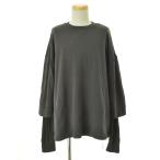 WILLY CHAVARRIA / ウィリーチャバリア WAFFLE LINED LS BUFFALO T ワッフル レイヤード スウェット 長袖スウェット