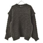 UNGRID / アングリッド 112062609201 パワショルケーブルニット 長袖ニットセーター