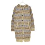 快晴堂 / カイセイドウ フード付きジャガードロングニット 長袖カーディガン