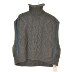 UN3D. / アンスリード 23AW 522342603001 STITCH CABLE VEST ステッチケーブルベスト ニットベスト