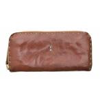 HENRY BEGUELIN / エンリーベグリン オミノ刺繍 ラウンドジップ レザー 長財布 財布