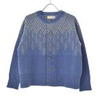 GRIN / グリン 8195K-015 ジャガード ウールニット 長袖カーディガン