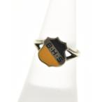 VINTAGE / Vintage 1930s~50s Canada производства BIRKS фирма sterling серебряный кольцо "college ring" 