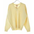 Back Fire Alain плетеный шерсть V шея длинный рукав вязаный свитер 