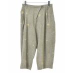 mina perhonen / mina perhonen 15AW sa4312 pebble шелк шерсть укороченные брюки 