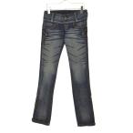 Smork / затонированный кромка Zip Denim брюки 