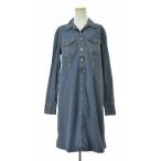 UNITED COLORS OF BENETTON / Benetton стрейч Denim тянуть over рубашка длинный рукав One-piece 