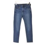 UNIQLO / Uniqlo нагрев Tec Ultra стрейч высокий laiz джинсы Denim брюки 