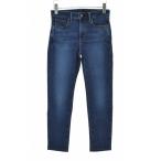 UNIQLO / Uniqlo нагрев Tec Ultra стрейч высокий laiz джинсы Denim брюки 