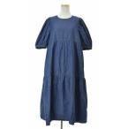 GU / GU Denim tia-do One-piece 7 минут рукав One-piece 