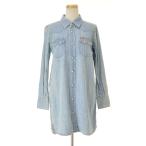 earthmusic &amp; ecology Violet Label × LEE / Earth Music and экология × Lee Denim рубашка длинный рукав туника 
