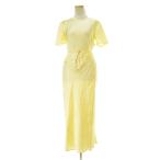 Acne Studios / アクネストゥディオズ FN-WN-DRES000991 サテンラップドレス マキシ 半袖ワンピース