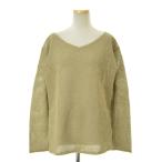 Ron Herman / ロンハーマン 23SS 3710800155 Paper Mix Mesh Knit Pullover Vネック 長袖ニットセーター