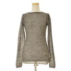 AURALEE / オーラリー A22AP02FG KID MOHAIR SHEER KNIT BOAT NECK P/O 長袖ニットセーター