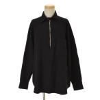 COMOLI / コモリ W03-02011 縮絨ウール ハーフジップシャツ 長袖シャツ