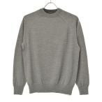 NANO UNIVERSE / ナノ ユニバース 668-0222018 毛玉レスニット 12Gラグランクルーネック ウール 長袖ニットセーター