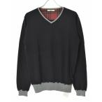 GAUDI JEANS шерсть . патрубок patch V шея длинный рукав вязаный свитер 