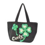 Curly Collection / カーリーコレクション クローバーロゴスパンコール ハンドバッグ