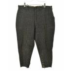 L.L.BEAN / エルエルビーン 30s〜40s 黒タグ 月桂樹サスペンダーボタン チェック レースアップ ジョッパーズ ウールパンツ