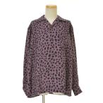 WACKO MARIA / ワコマリア LEOPARD OPEN COLLAR SHIRT レオパードオープンカラー リヨセル 長袖シャツ