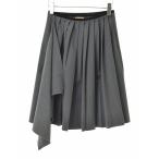 N°21 / ヌメロヴェントゥーノ 23A-C091-3047 アシンメトリー プリーツ スカート