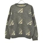 ellesse / ellesse Италия производства общий рисунок длинный рукав вязаный свитер 