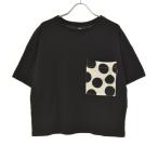 UNIQLO × MARIMEKKO / ユニクロ × マリメッコ ポルカドットポケット 五分袖Tシャツ