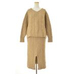 GALLARDAGALANTE / канава .rudaga Ran teGGZ1082509A0014 вязаный свитер + юбка выставить 