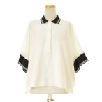 sacai / サカイ 21SS 21-05482 COTTON JERSEY POLO SHIRT 七分袖ポロシャツ