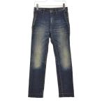 UNIFORM JEANS Vintage обработка Denim брюки 