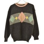  б/у одежда / полный механизм -ga il шерсть длинный рукав вязаный свитер 